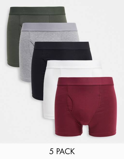 Pack de 5 calzoncillos de algodón multicolor Johnny de Weekday