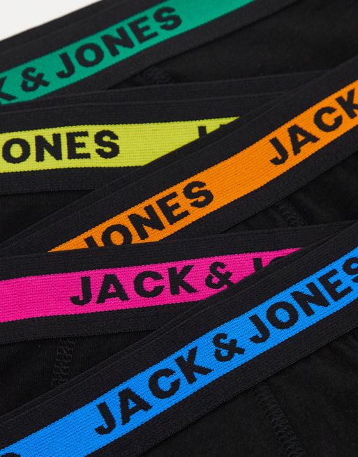 Calzoncillos largos negros con logo en la cinturilla de Jack & Jones