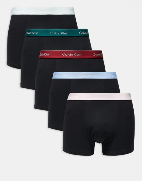 Pack de 5 calzoncillos negros holgados con cinturillas de colores Icon Cotton Stretch de Calvin Klein - view 1