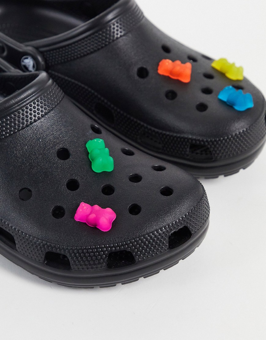 pack de 5 charms jibbitz con diseño de osos de gominola de crocs-multicolor