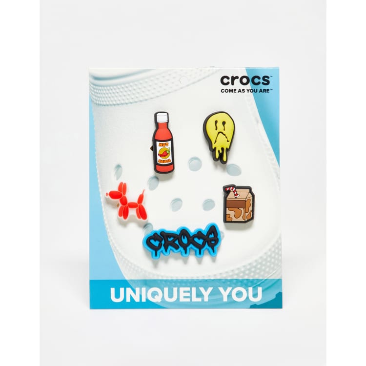 Pack de 5 charms jibbitz diseños variados Crocs | ASOS