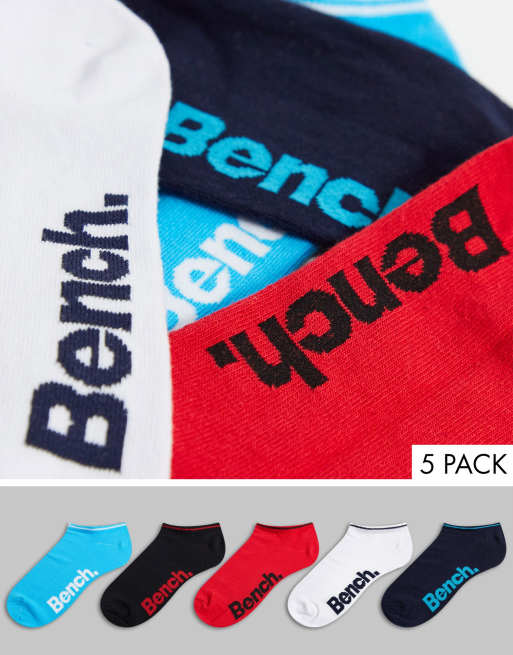 Pack de 5 pares de calcetines bajos para zapatillas de deporte Turin de Bench