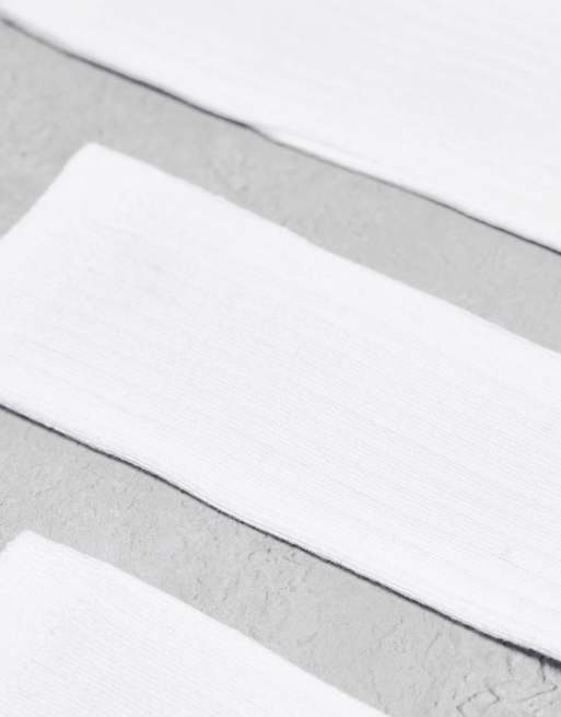 Pack de 5 pares de calcetines blancos de canalé de Weekday , 2 de 4