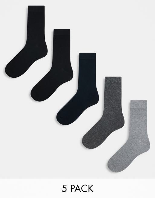 Pack de 5 pares de calcetines de varios colores de Jack & Jones