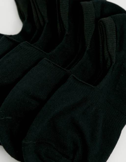 Pack de 5 pares de calcetines invisibles en negro de ASOS DESIGN, ahorra, 3 de 3