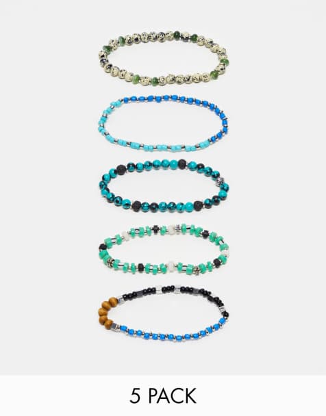 Pulseras de Hombre | de Plata y Cuero de Hombre | ASOS