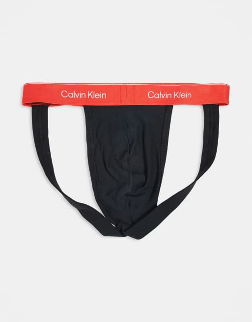 Pack de 5 suspensorios negros con cinturillas de colores Pride de Calvin Klein, 2 de 3