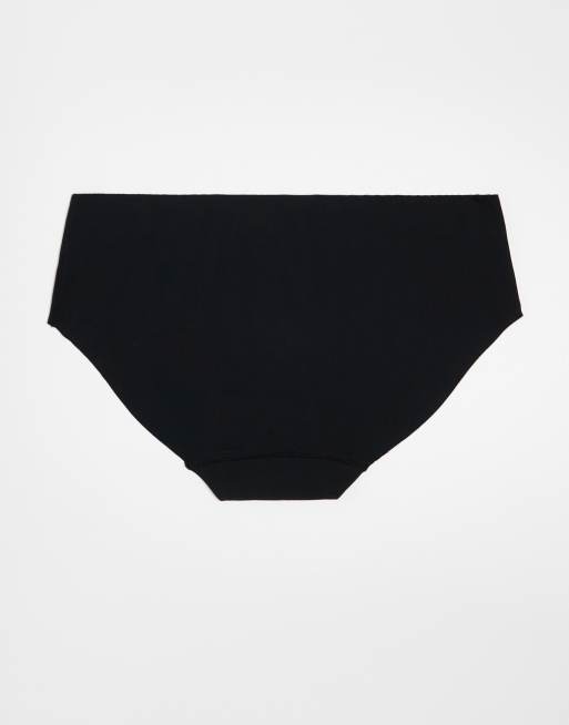 Pack de 5 braguitas invisibles de color negro y frappé estilo bikini de Cotton On , 2 de 4