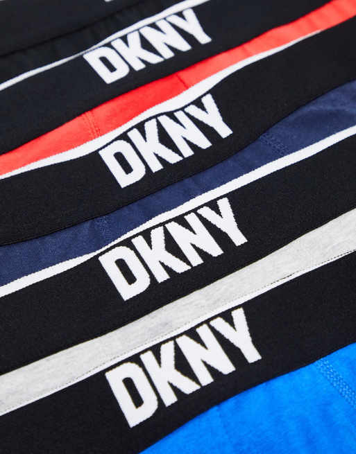 Pack de 5 calzoncillos de color rojo, azul, gris y negro Walpi de DKNY, 4 de 4