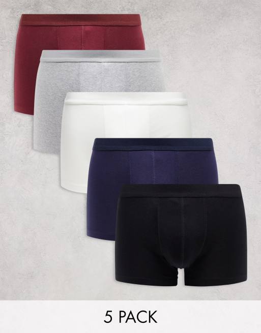 Pack de 5 calzoncillos de varios colores de ASOS DESIGN