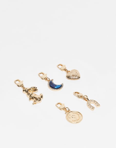 Pack de 5 charm de la suerte para zapatos y accesorios dorados variados de ASOS DESIGN - view 1