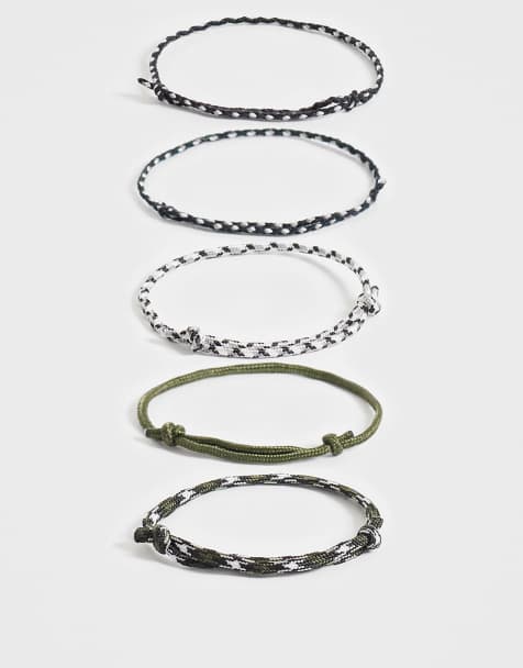 Pack de 5 pulseras de varios colores de cuerda de ASOS DESIGN - view 1