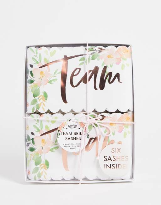 Pack de 6 bandas con texto 