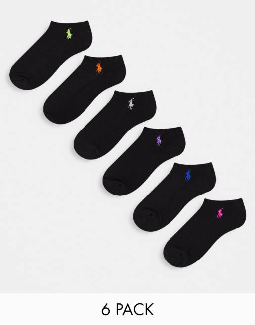 Pack de 6 pares de calcetines de deporte de corte bajo con suela acolchada de Polo Ralph Lauren
