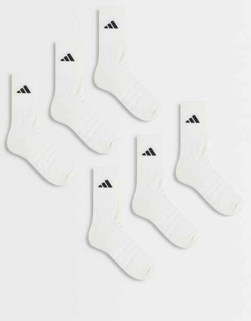 Pack de 6 pares de calcetines deportivos de color blanco y negro de adidas Training