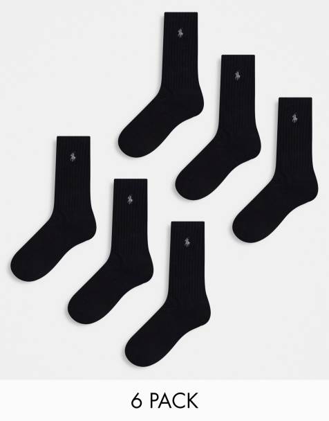 Nike SX4508 - Calcetines largos para hombre y mujer, 4 pares, color blanco  o negro