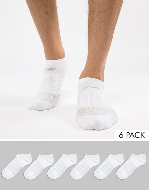 Pack 6 pares de calcetines invisibles algodón