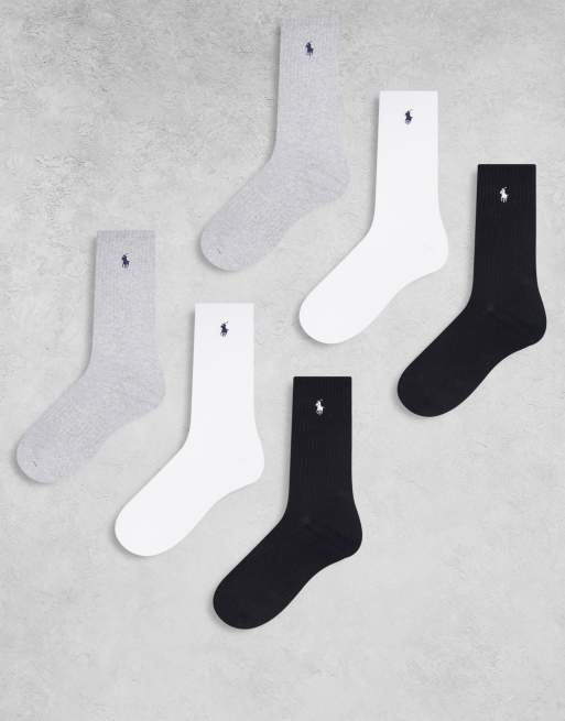 Pack de 6 pares de calcetines multicolores con logo distintivo de Polo Ralph Lauren