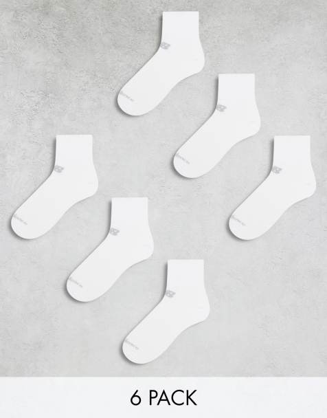 Pack de 6 calcetines tobilleros blancos Performance de New Balance - view 1