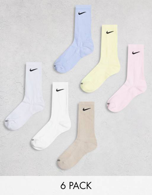 Pack de 6 pares de calcetines deportivos de varios colores Everyday Cushioned Plus de Nike Training