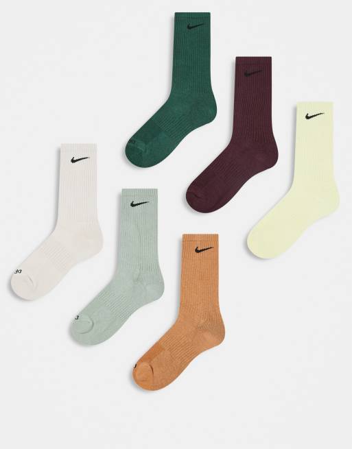 Pack de 6 pares de calcetines deportivos de varios colores Everyday Cushioned Plus de Nike Training