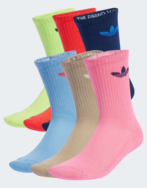 Pack de 6 pares de calcetines deportivos de varios colores Trefoil Cushion de adidas Originals - view 1