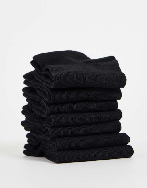 Pack de 7 pares de calcetines de deporte negros de ASOS DESIGN, 2 de 3