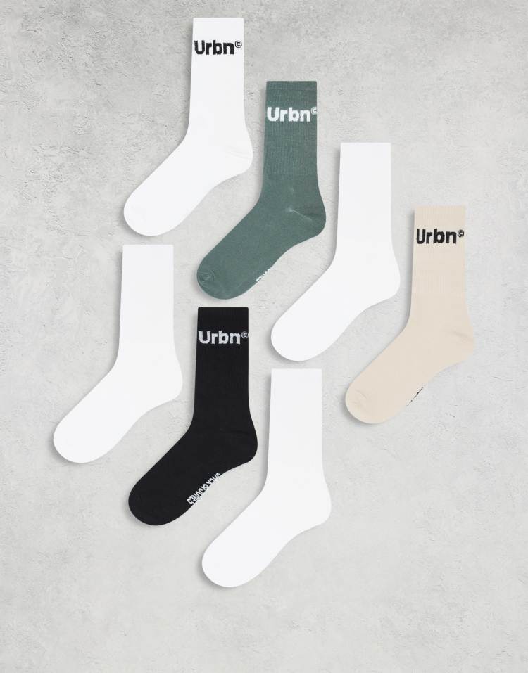 Pack de 7 pares de calcetines deportivos de varios colores de Jack & Jones