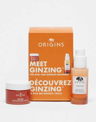 Pack de dos productos para el cuidado de la piel Meet Ginzing The Duo That Boosts Radiance de Origins