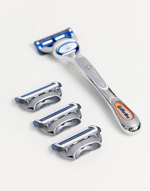 Pack de iniciación de cuchilla de afeitar con 4 cuchillas SkinGuard Sensitive de Gillette
