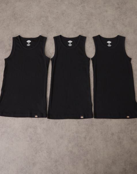 Pack de tres camisetas negras sin mangas Amsterdam de Dickies - view 1