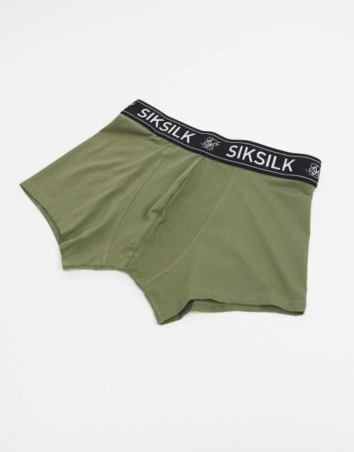 Pack de 2 calzoncillos estilo boxer en y gris de SikSilk | ASOS