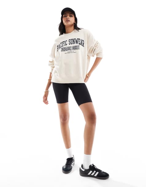 Pacsun 1989 marl oversized sweater in heather oatmeal - view 1