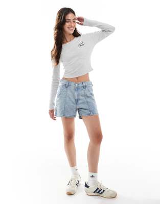 PACSUN ATHLETICS RAW EDGE LONG SLEEVE T-SHIRT 