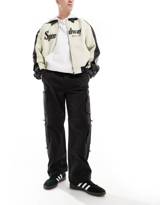 PacSun baggy cargo pants in black