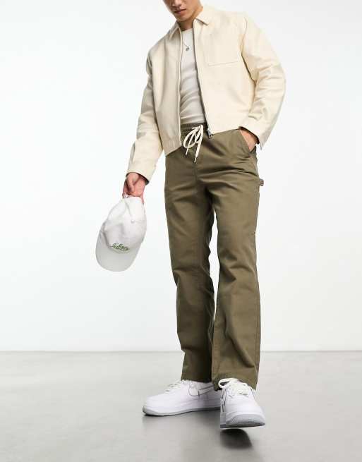 PacSun Bowen multi pocket carpenter pants in olive vine