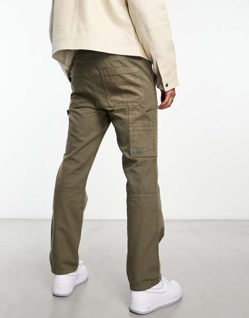 Pacsun Bowen Multi Pocket Carpenter Pants in Olive vine-Green