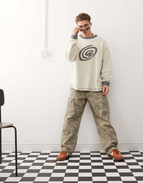 Pacsun camo utility cargo pants in khaki - view 1