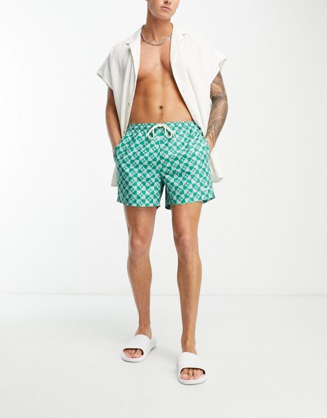 ASOS DESIGN knit shorts with all over geo print - part of a set