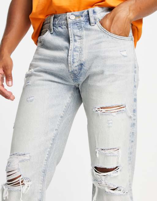 Relaxed store distressed jeans