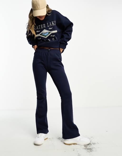 Pacsun flared sweatpants in navy - part of a set