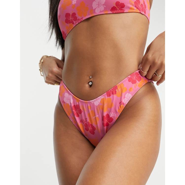 PacSun Purple Taylor Scoop High Cut Bikini Bottom