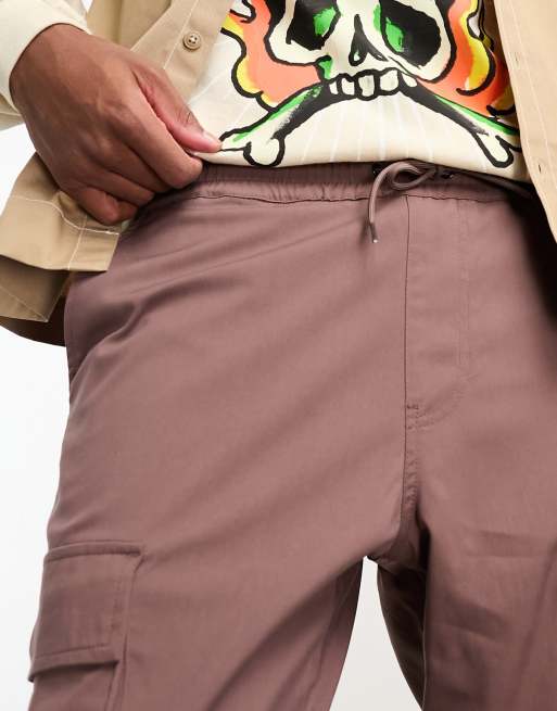 Pacsun Kai stretch slim fit cargo pants in peppercorn brown | ASOS