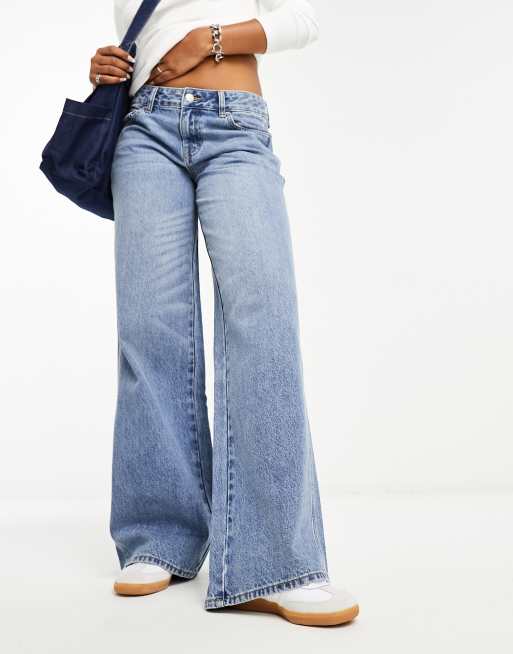 RSQ Womens High Rise Wide Leg Jeans