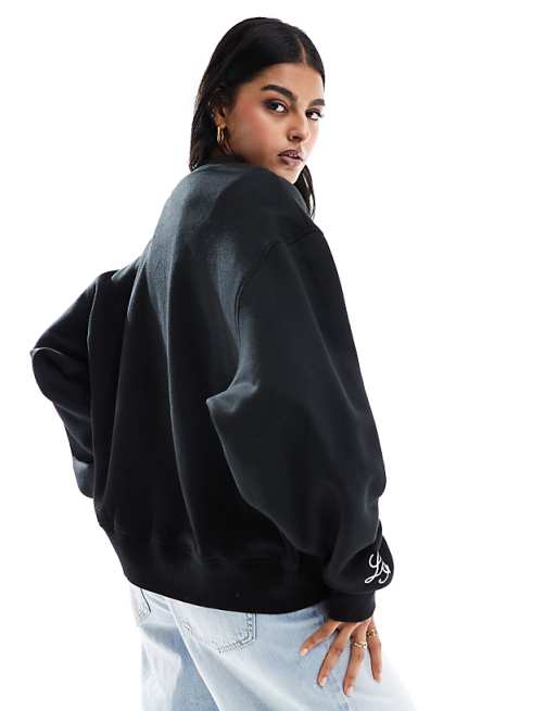 Pacsun los angeles crew neck tracksuit sweater in black | ASOS Pacsun los angeles crew neck tracksuit sweater in black | ASOS