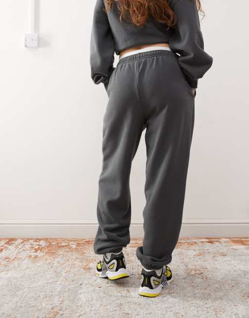 Pacsun Los Angeles slogan joggers co-ord in washed black, 3 of 5