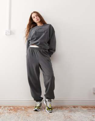 Los Angeles slogan sweatpants in washed black - part of a set