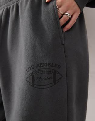 Pacsun Los Angeles Football Sweatpants In Black