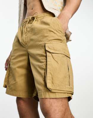 PacSun Marc longline cargo shorts in tan-Brown