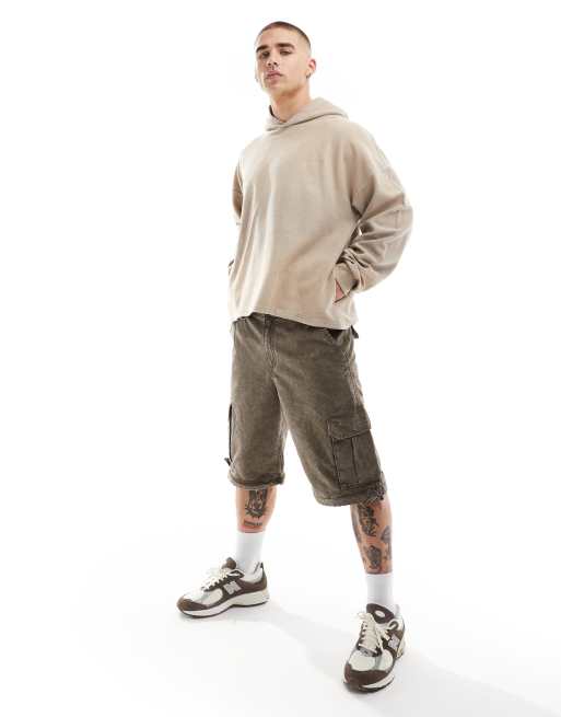 Pacsun oversized pullover hoodie in fog